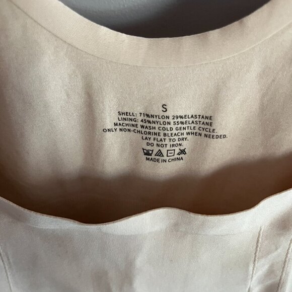 SHAPERX Bodysuit Tummy Control Shapewear Mid-Thigh Seamless Full Body Shaper NWT - Picture 4 of 6